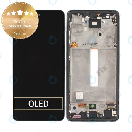 Samsung Galaxy A52 A525F, A526B - Ecran LCD + Sticlă Tactilă + Ramă (Awesome Black) - GH82-25524A GH82-25526A, GH82-25754A, GH82-25602A Genuine Service Pack