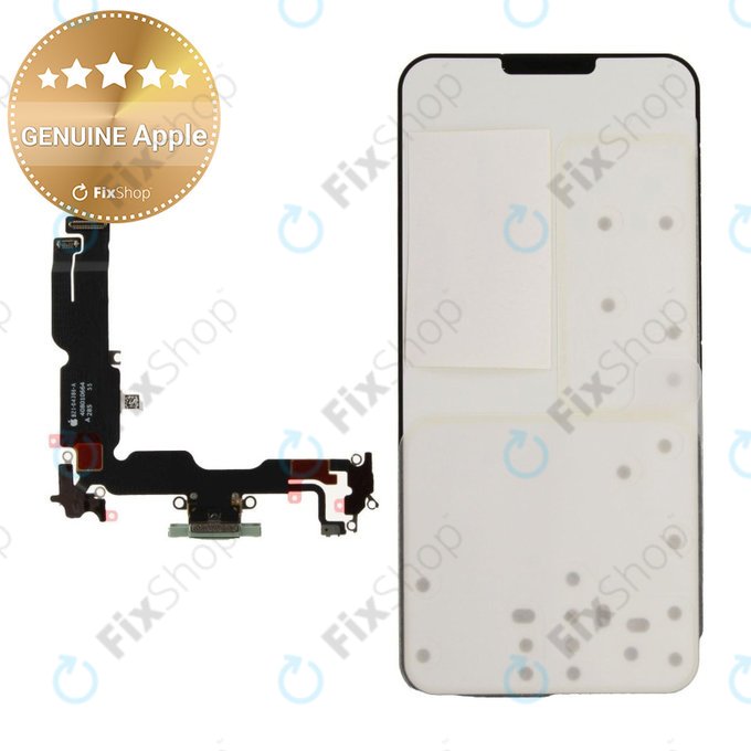 Conector de Încărcare + Cablu Flex pentru iPhone 15 Plus | Green | 923-12776 | Genuine Apple