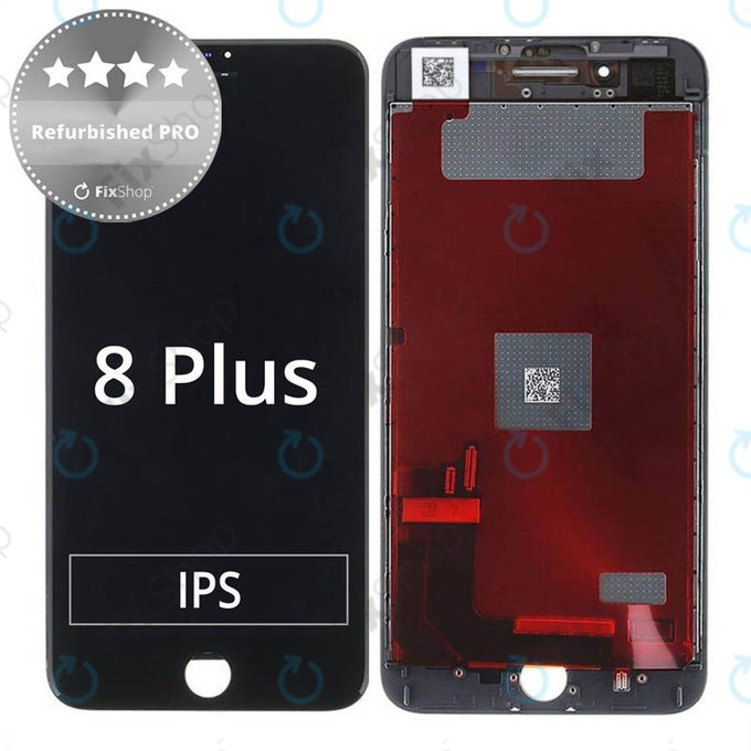 Apple iPhone 8 Plus - Ecran LCD + Sticlă Tactilă + Ramă (Black) Refurbished PRO