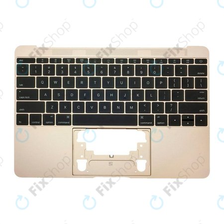 Apple MacBook 12" A1534 (Early 2015 - Mid 2017) - Superior Ramă Tastatură + Tastatură US (Gold)
