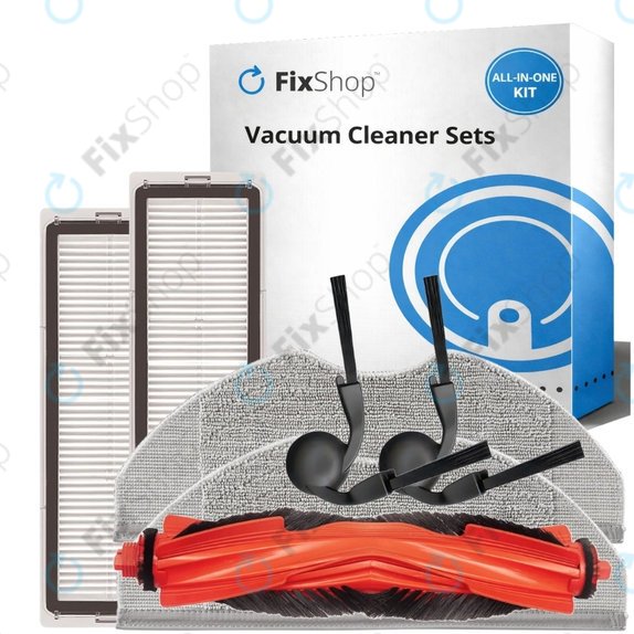 Set de piese de schimb pentru Xiaomi Robot Vacuum S40 (1x Perie principală, 2x Filter, 2x Perie laterală, 2x Mop)