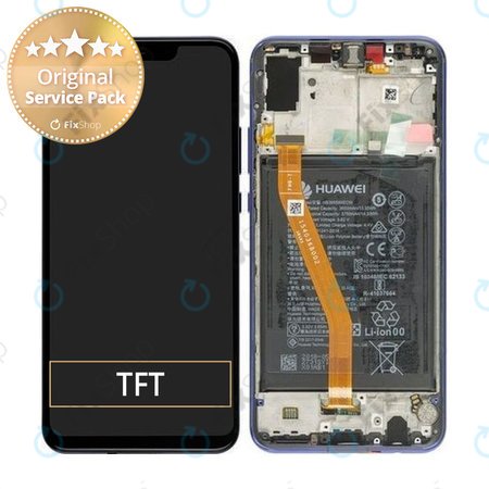 Huawei Nova 3 - Ecran LCD + Sticlă Tactilă + Ramă + Baterie (Iris Purple) - 02352BTW, 02352DTK