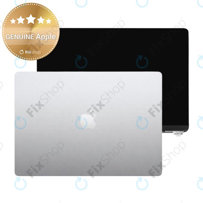 Display LCD pentru MacBook Air 13", A3113 (2024), cu sticlă frontală și capac, Silver, 661-40279, Genuine Apple