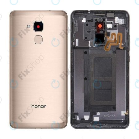 Huawei Honor 7 Lite Dual (NEM-L21) - Carcasă Baterie + Cititor de Amprente Deget (Auriu) - 02350UQR, 02350UHQ