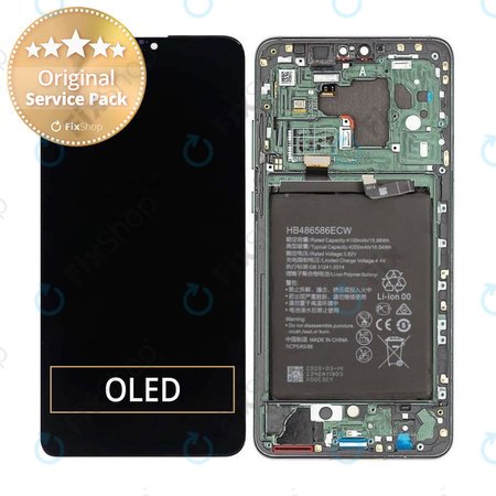 Huawei Mate 30 - Ecran LCD + Sticlă Tactilă + Ramă + Baterie (Emerald Green) - 02353EEJ Genuine Service Pack