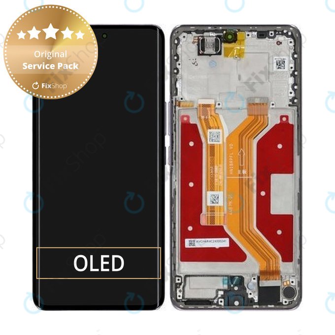 Honor Magic7 Lite - Ecran LCD + Sticlă Tactilă + Ramă (Titanium Purple) - 0235AMMP Genuine Service Pack