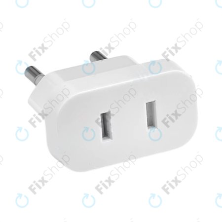 Adaptor 220V pentru priză de la US la EU (Alb)