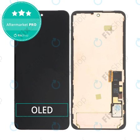 Google Pixel 8 GKWS6, G9BQD - Ecran LCD + Sticlă Tactilă + Ramă (Black) OLED