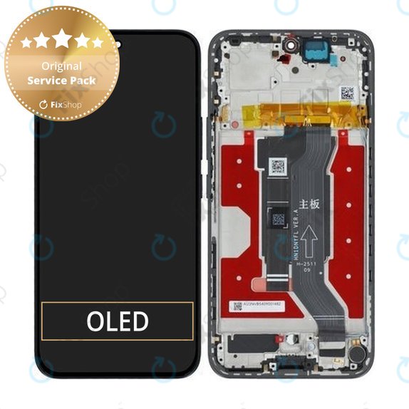 Honor 400 - Ecran LCD + Sticlă Tactilă + Ramă (Midnight Black) - 0235APNR Genuine Service Pack