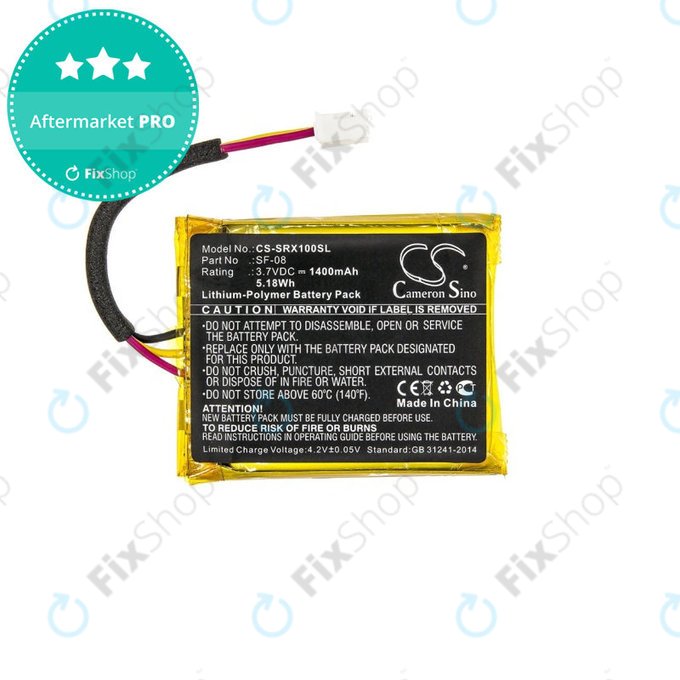 Baterie pentru Sony SRS-XB10, SRS-XB12, WH-L600, 1400mAh, Li-Pol, 3.7V, SF-08, HQ