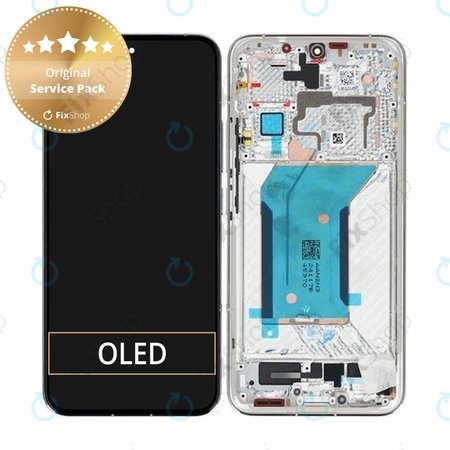 Xiaomi 14 23127PN0CC - Ecran LCD + Sticlă Tactilă + Ramă (White) - 56000500N300 Genuine Service Pack