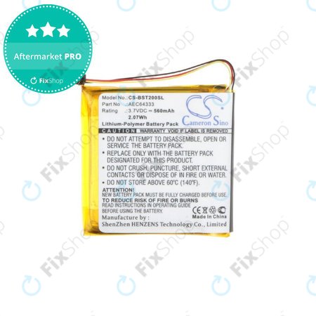 Baterie pentru Beats Solo 2, 2.0, 3, 3.0, Pro Wireless, 560mAh, Li-Pol, 3.7V, AEC643333, HQ