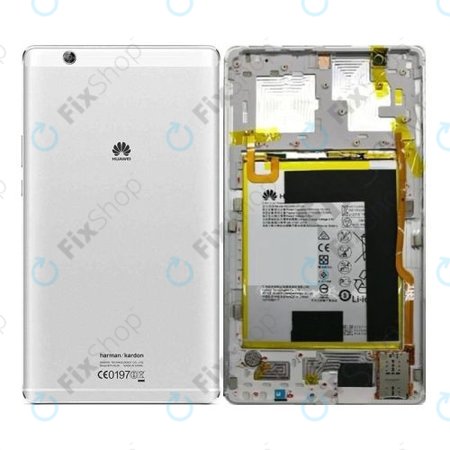 Huawei Mediapad M3 8.4 - Carcasă Baterie + Baterie HB2899C0ECW 5100mAh (Argintiu) - 02350YHC, 02351PHQ