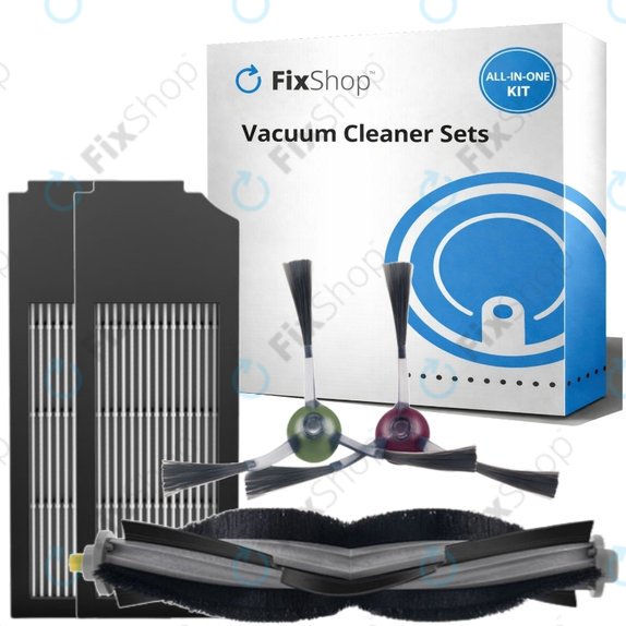 Set de piese de schimb pentru Ecovacs X1 Omni, T10 (1x Perie principală, 2x Filter, 2x Perie laterală)