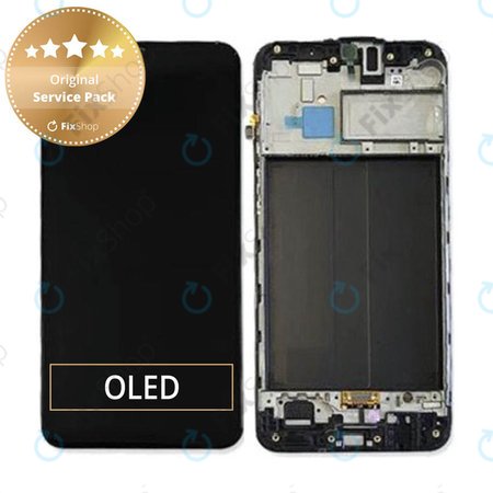 Samsung Galaxy M30 M305F - Ecran LCD + Sticlă Tactilă + Ramă (Black) - GH82-19347A, GH82-20624A Genuine Service Pack
