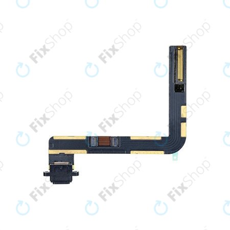 Apple iPad (7th Gen 2019, 8th Gen 2020, 9th Gen 2021) - Conector de Încărcare + Cablu Flex (Black)