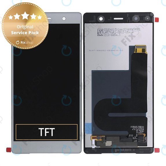 Sony Xperia XZ2 Premium - Ecran LCD + Sticlă Tactilă (Chrome Silver) - 1310-6654 Genuine Service Pack