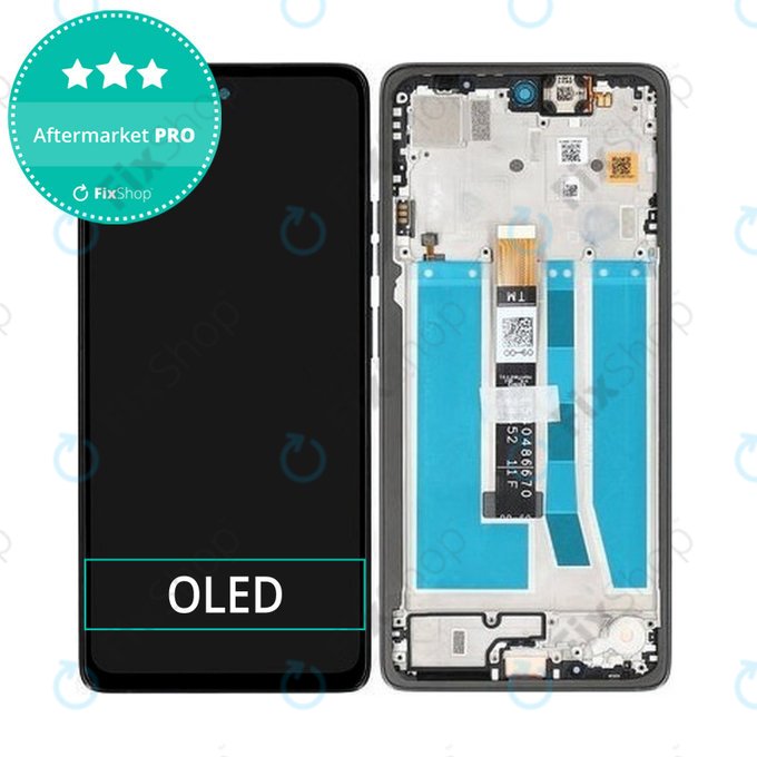 Motorola Moto G75 5G XT2437-2 - Ecran LCD + Sticlă Tactilă + Ramă (Black) TFT