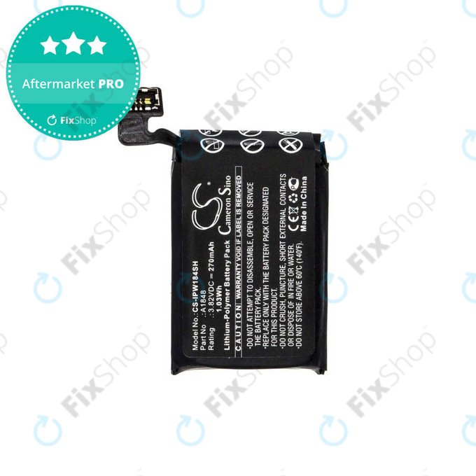 Apple Watch 3 38mm - Baterie A1848 (GPS + Cellular Version) 270mAh HQ