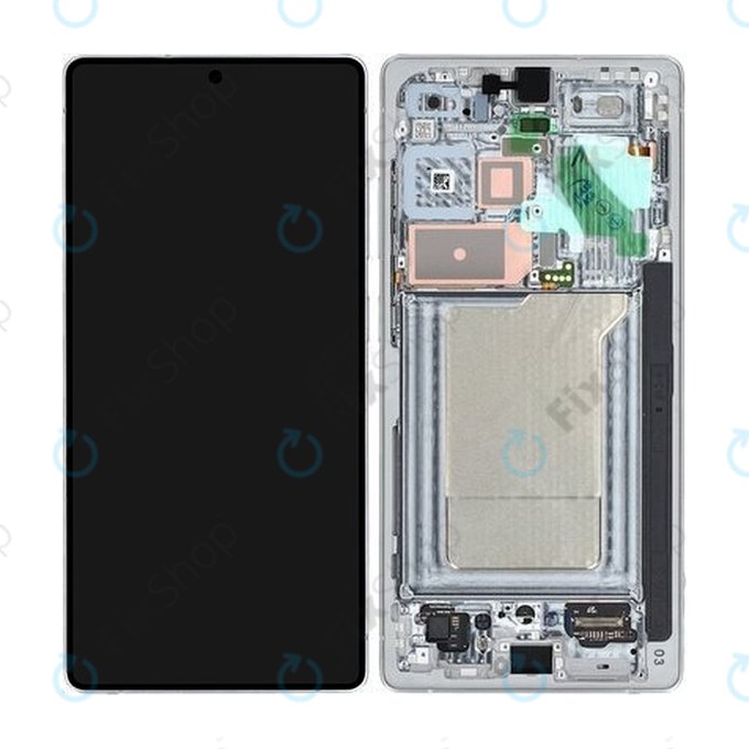Samsung Galaxy S25 Ultra - Ecran LCD + Sticlă Tactilă + Ramă (Titanium Silverblue) OLED
