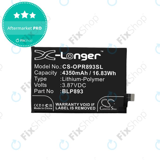 Realme GT 2 Pro 5G, GT Neo 2 5G - Baterie BLP887 2150mAh HQ