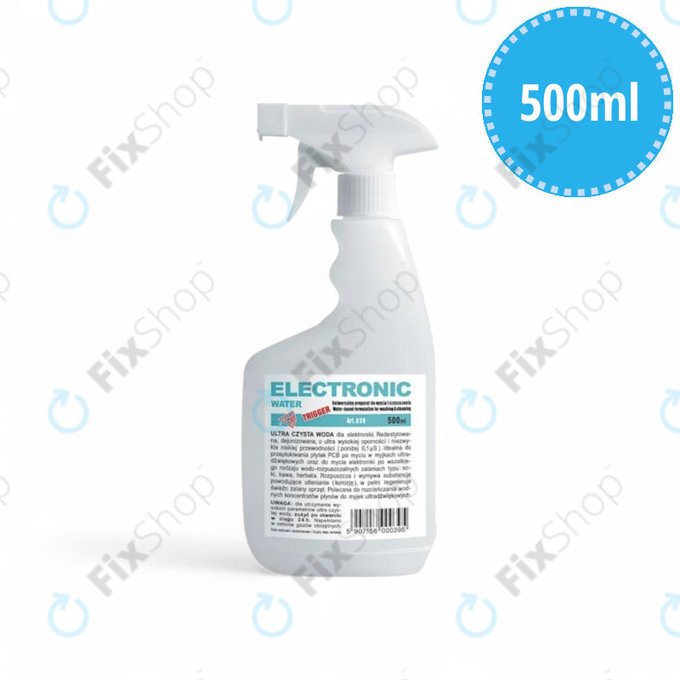 Apă demineralizată pentru electronică, 500 ml, cu pulverizator
