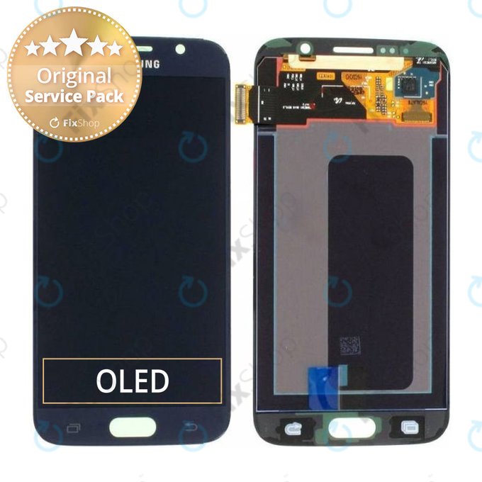Samsung Galaxy S6 G920F - Ecran LCD + Sticlă Tactilă (Black Sapphire) - GH97-17260A Genuine Service Pack