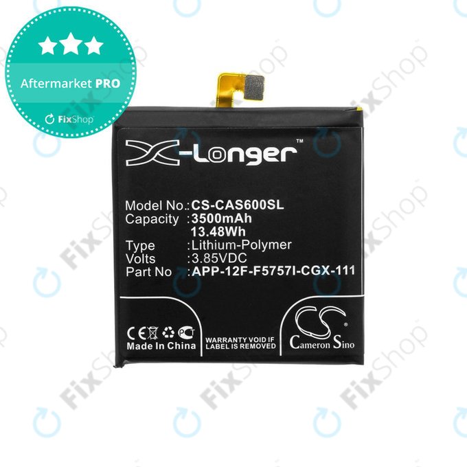 Baterie pentru Caterpillar CAT S60, 3500mAh, Li-Pol, 3.85 V, APP-12F-F5757I-CGX-111, HQ