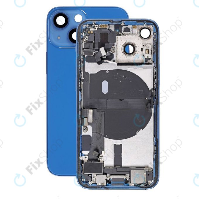 Apple iPhone 13 Mini - Carcasă Spate cu Piese Mici (Blue)