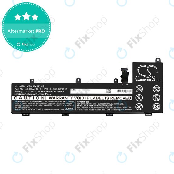 Baterie pentru Lenovo Yoga 11e, ThinkPad Yoga 11e ChromeBook 20, 3600mAh, Li-Pol, 11.4V, 00HW043, HQ