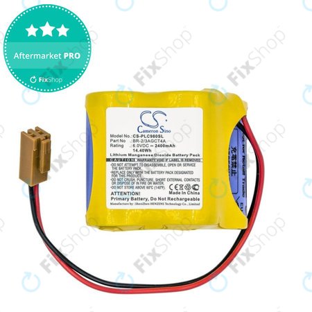 Baterie pentru Fanuc 18-T Series Programmable Logic, 2400mAh, Li-MnO2, 6V, BR-2/3AGCT4A, HQ