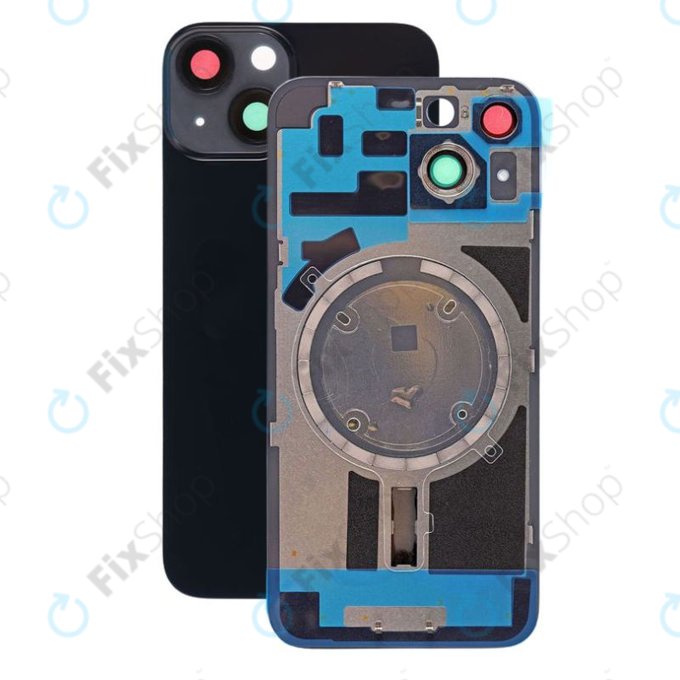 Apple iPhone 14 - Sticlă pentru carcasa din spate cu piese mici (Midnight)