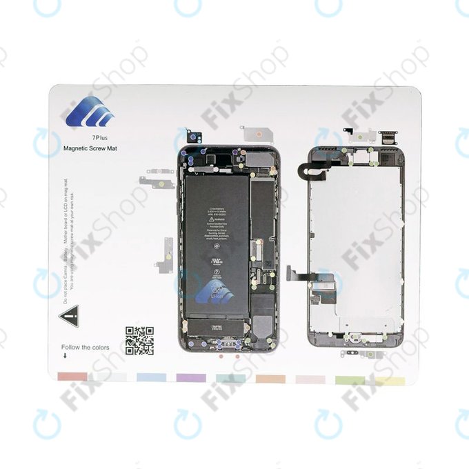 Organizator magnetic de șuruburi cu diagramă (iPhone 7 Plus)