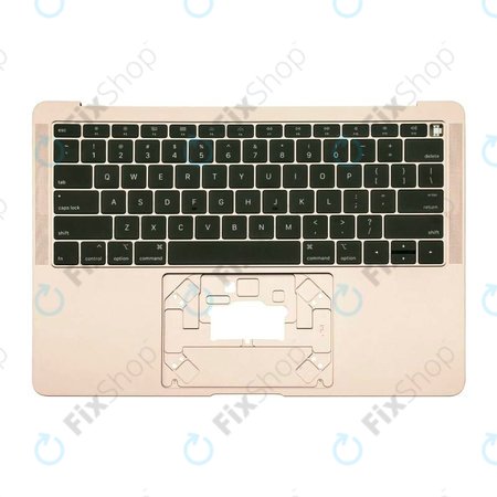 Apple MacBook Air 13" A1932 (2018 - 2019) - Superior Ramă Tastatură + Tastatură US (Gold)