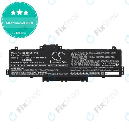 Baterie pentru HP 14, 15, 3450mAh, Li-Pol, 11.25V, AE03XL, HQ