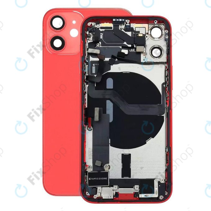 Apple iPhone 12 Mini - Carcasă Spate cu Piese Mici (Red)