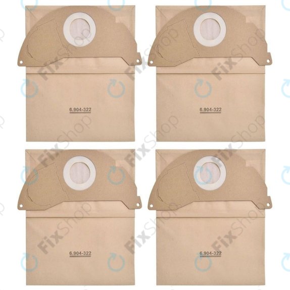Sac de praf, 4 buc. pentru Kärcher WD 2, MV 2, A-series