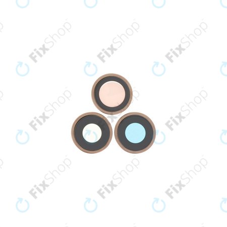 Apple iPhone 16 Pro, 16 Pro Max - Sticlă Cameră Spate cu Ramă (Desert Titanium) - 3buc