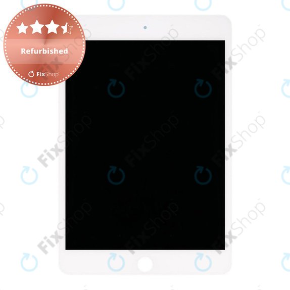 Ecran LCD pentru iPad Mini 5, White, Sticlă Tactilă fără ramă, Refurbished