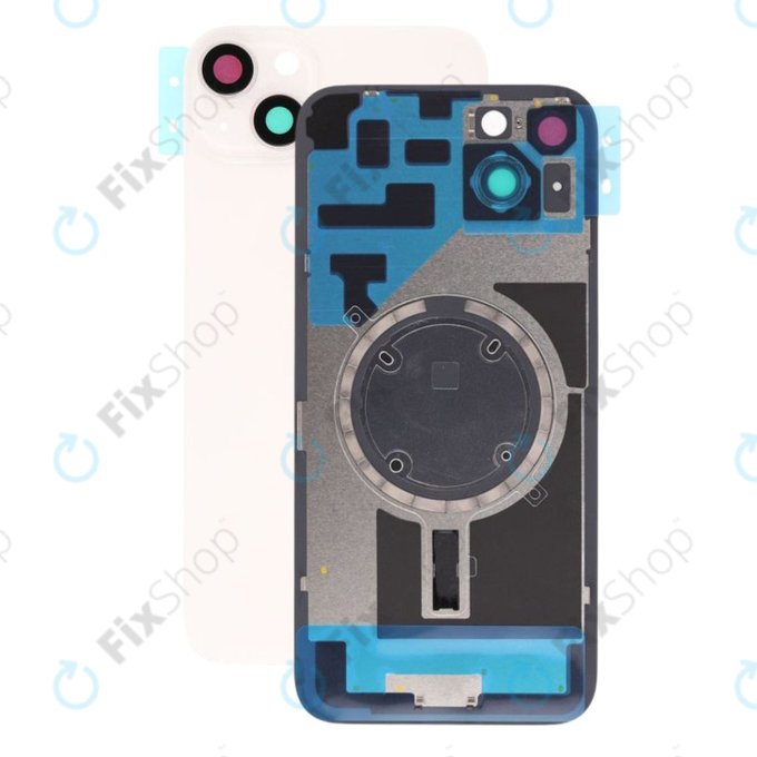 Apple iPhone 14 Plus - Sticlă pentru carcasa din spate cu piese mici (Starlight)