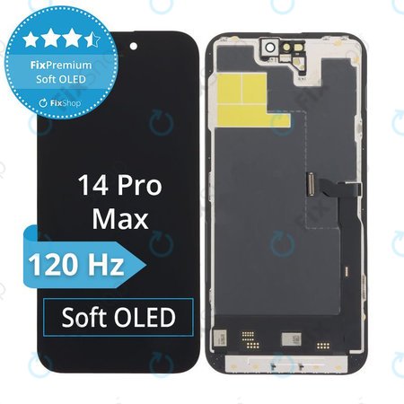 Apple iPhone 14 Pro Max - Ecran LCD + Sticlă Tactilă + Ramă Soft OLED FixPremium 120Hz