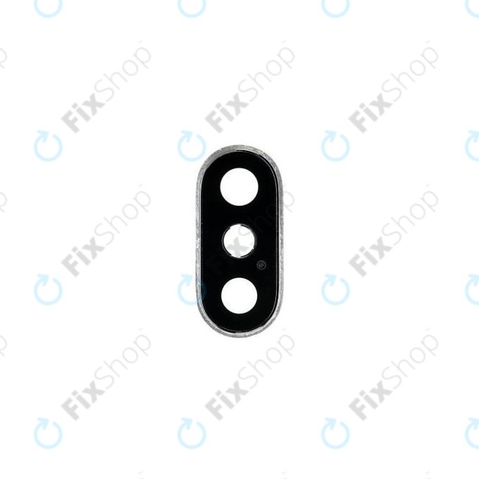 Apple iPhone XS - Sticlă Cameră Spate cu Ramă (Silver)