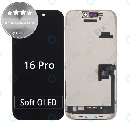 Apple iPhone 16 Pro - Ecran LCD + Sticlă Tactilă + Ramă Refurbished PRO