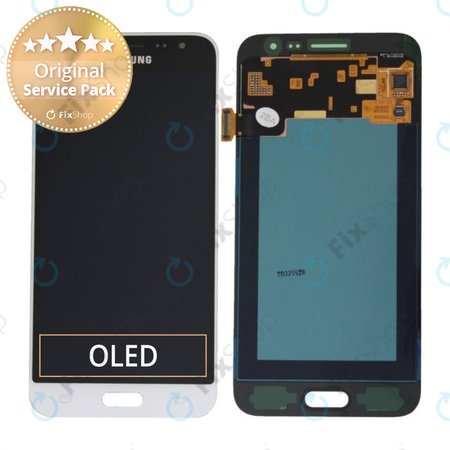 Samsung Galaxy J3 J320F (2016) - Ecran LCD + Sticlă Tactilă (White) - GH97-18414A, GH97-18748A Genuine Service Pack