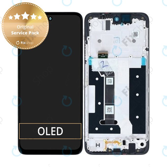 Motorola Moto G35 5G - Ecran LCD + Sticlă Tactilă + Ramă (Black) - 5D68C28856 Genuine Service Pack