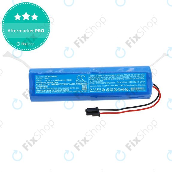 Baterie pentru Eufy RoboVac X8 Hybrid, 6400mAh, Li-Ion, 14.4V, PA61, HQ