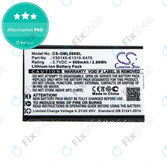 Baterie pentru Saiet Lumina, Ready, Single, Brondi Amico Favoloso, Gigaset GI390, 590, 800mAh, Li-Ion, 3.7V, V30145-K1310-X470, HQ