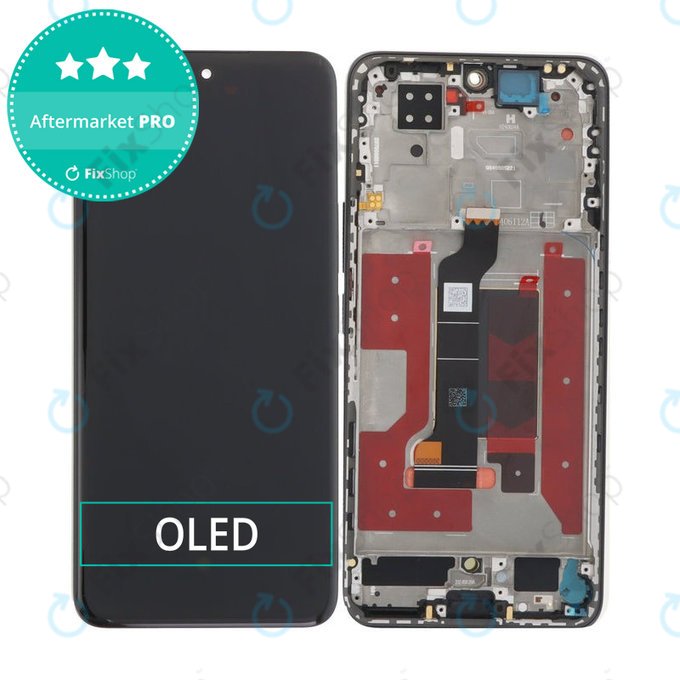 Honor 200 - Ecran LCD + Sticlă Tactilă + Ramă (Black) OLED