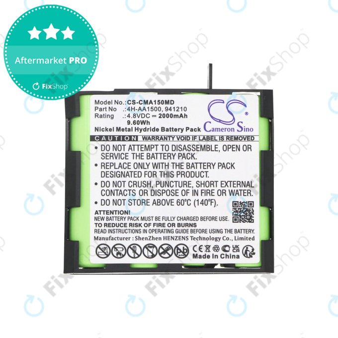 Baterie pentru Compex MI-Fitness, 2000mAh, Ni-MH, 4.8V, 941213, HQ