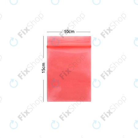 Pungi Antistatice ESD (Red) - 10x15cm 100buc
